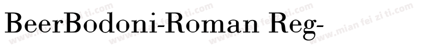 BeerBodoni-Roman Reg字体转换